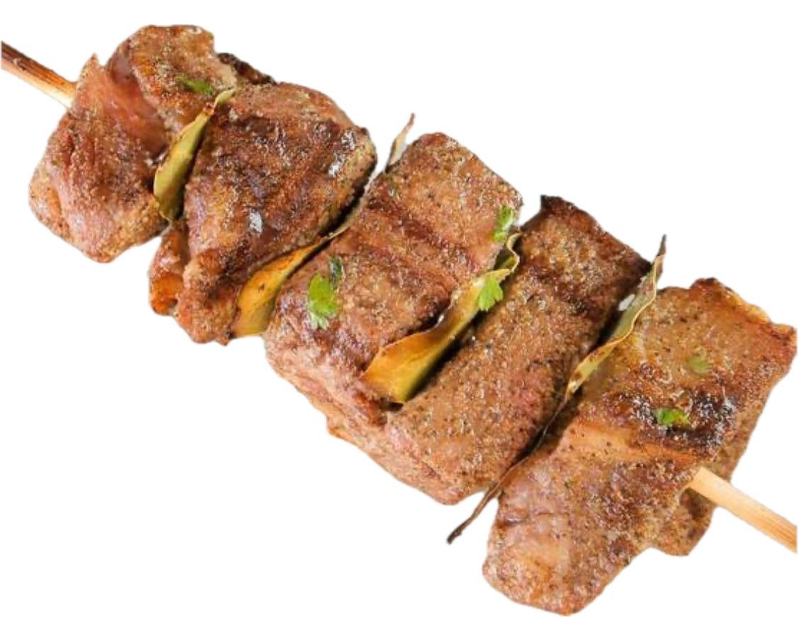 Skewers of Grilled Lamb Cubes