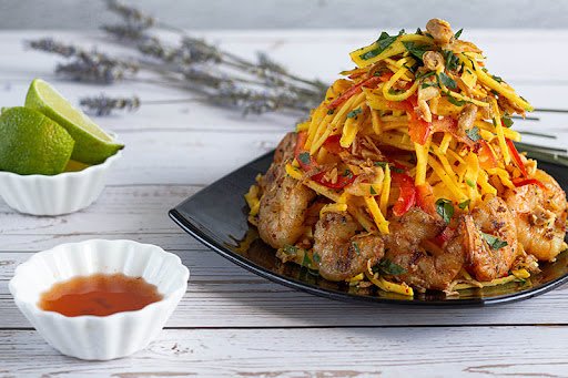 GỎI XOÀI TÔM NƯỚNG