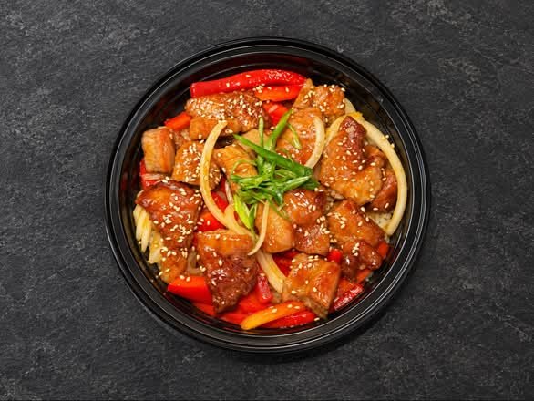 Plum Sweet & Sour Pork Chop Bowl